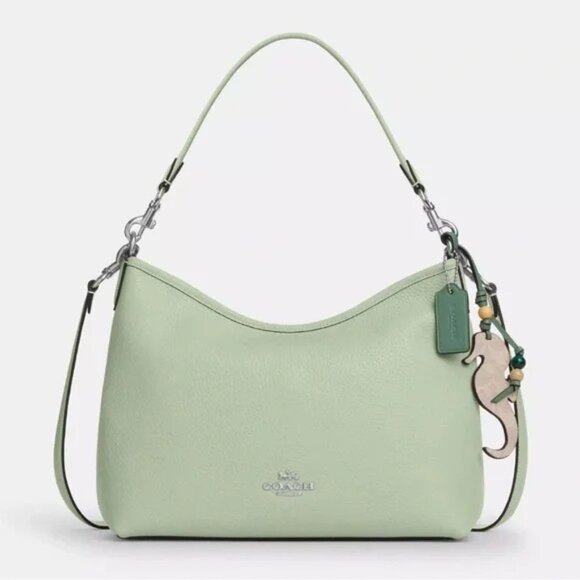 Coach NWOT $850 Pistacio Laurel seahorse tag crossbody shoulder bag FREE SHIP - Picture 1 of 13